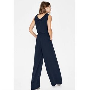 NWT Boden Clarissa Sleeveless Pants Jumpsuit in Navy Blue size 14R